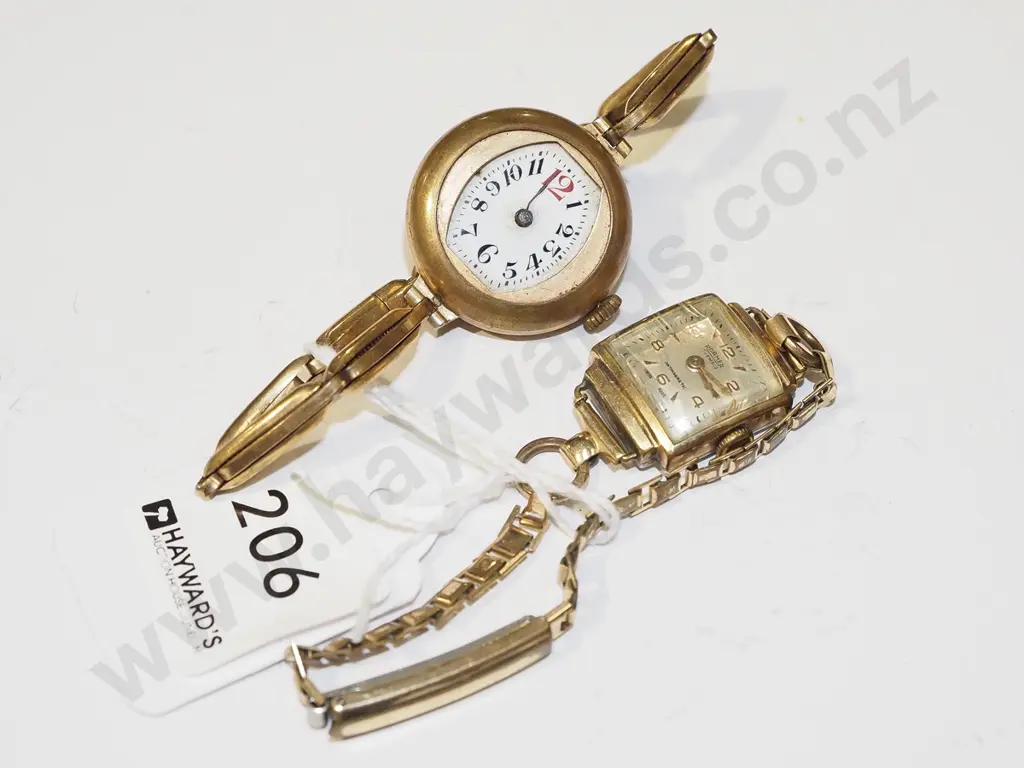 2x wristwatches - 1 missing  hands and glass face Image 1++