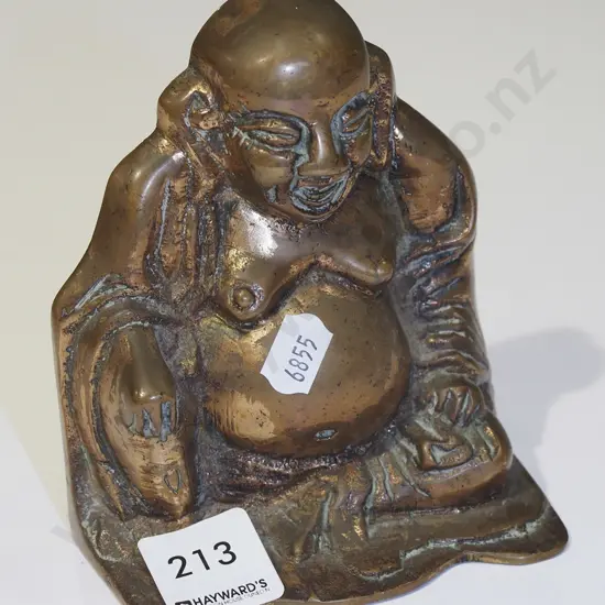brass buddha bookend H120