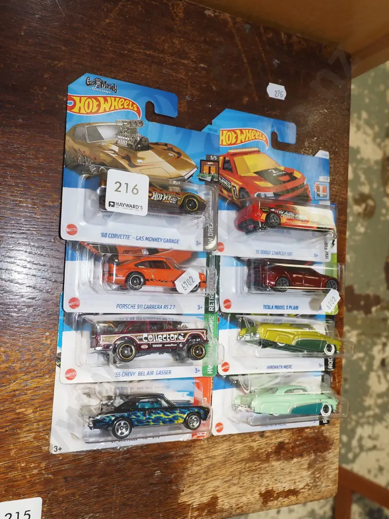 8x as new carded Hotwheels vehicles Image 1++