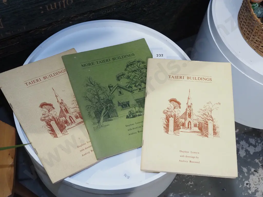 3x books; Taieri Buildings by Audrey Bascand Image 1++