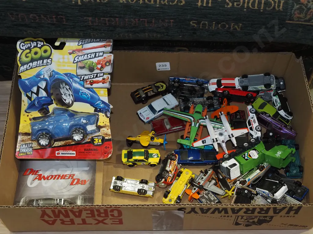 box of toy vehicles Image 1++