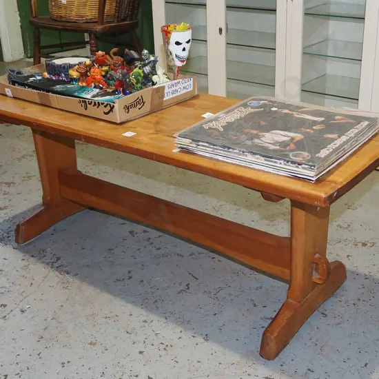 rimu refectory based bench seat H445 W1110 D400 - varnish needs attention