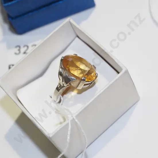 large citrine ring