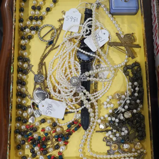 box of costume jewellery