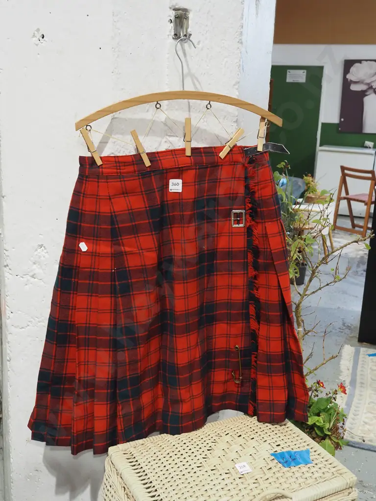 red and black tartan kilt Image 1++