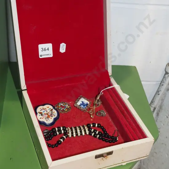 box of costume jewellery