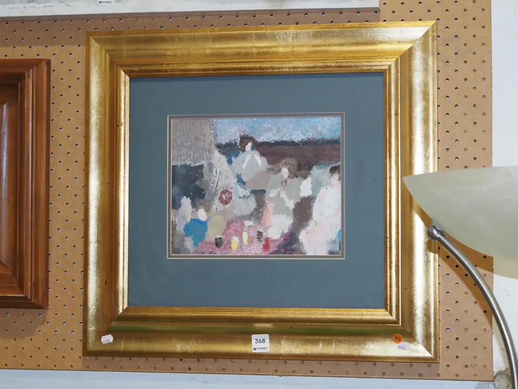 Justin Morshuis framed oil - picnic Image 1++