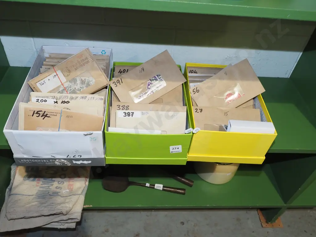 3x boxes of stamps Image 1++