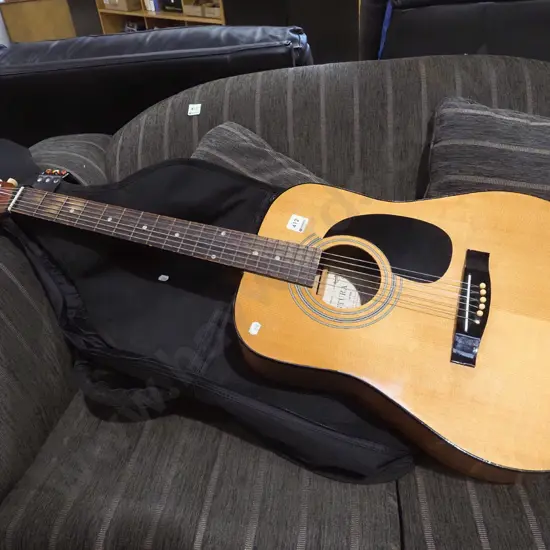 Ventura acoustic guitar with strap and soft case