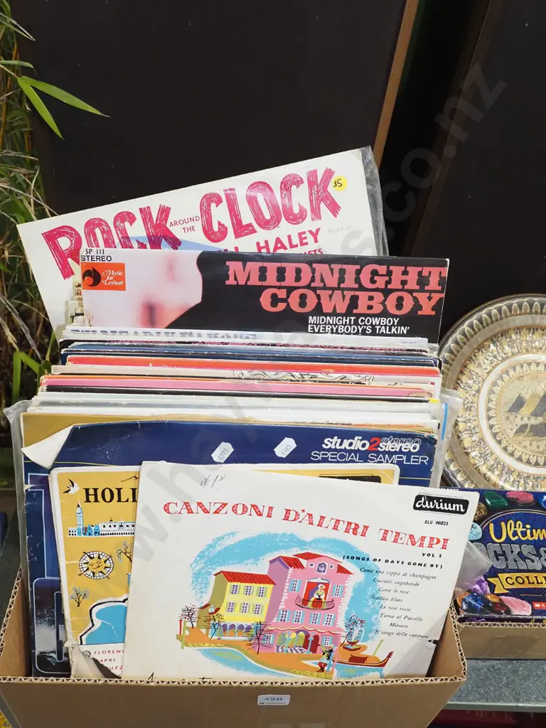 box of LPs Image 1++
