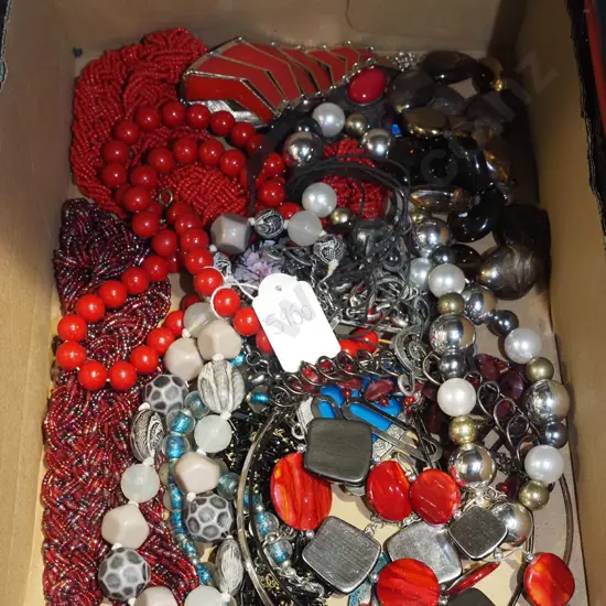 box of costume jewellery