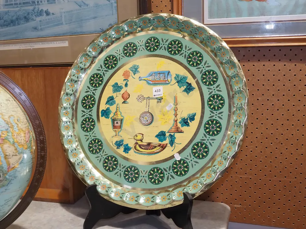 printed press tin-tray Diam470 Image 1++