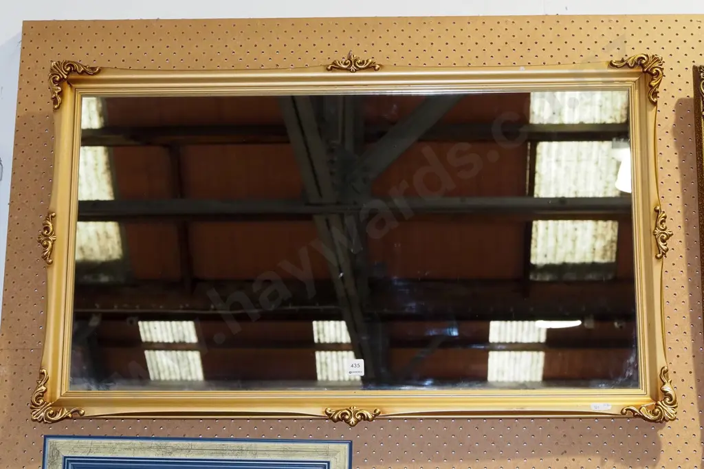gilt framed wall mirror H1020  Image 1++