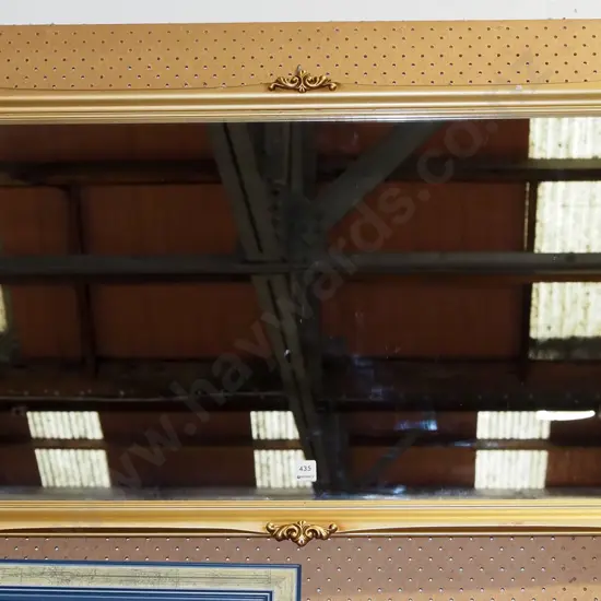 gilt framed wall mirror H1020 