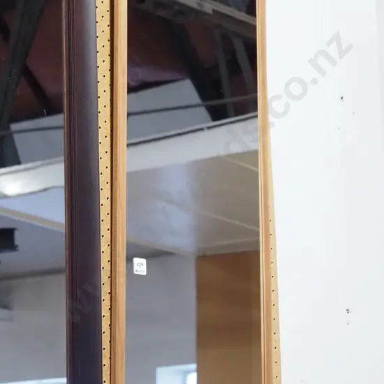wood framed wall mirror H1030