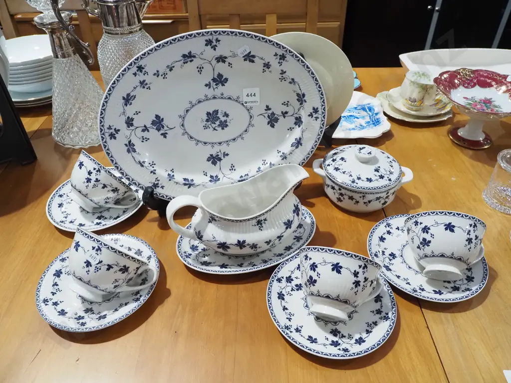 Royal Doulton  York Town cups, saucers, ashet, gravy boat etc Image 1++