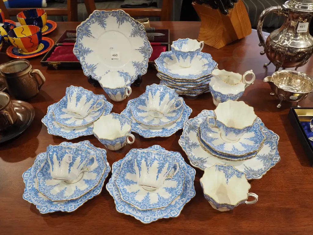 Paragon blue and white cups, saucers, plates etc Image 1++