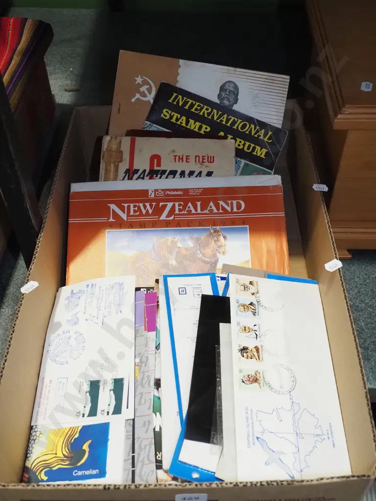 box; first day covers, stamp albums etc Image 1++
