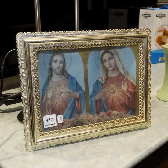 illuminated religious print
