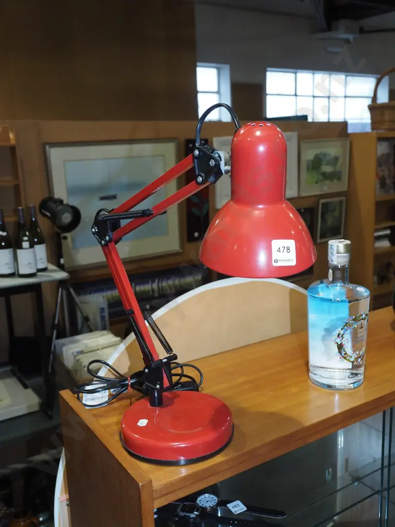 red anglepoise lamp Image 1++