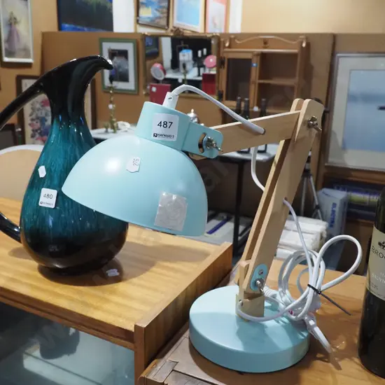 wood based  anglepoise lamp