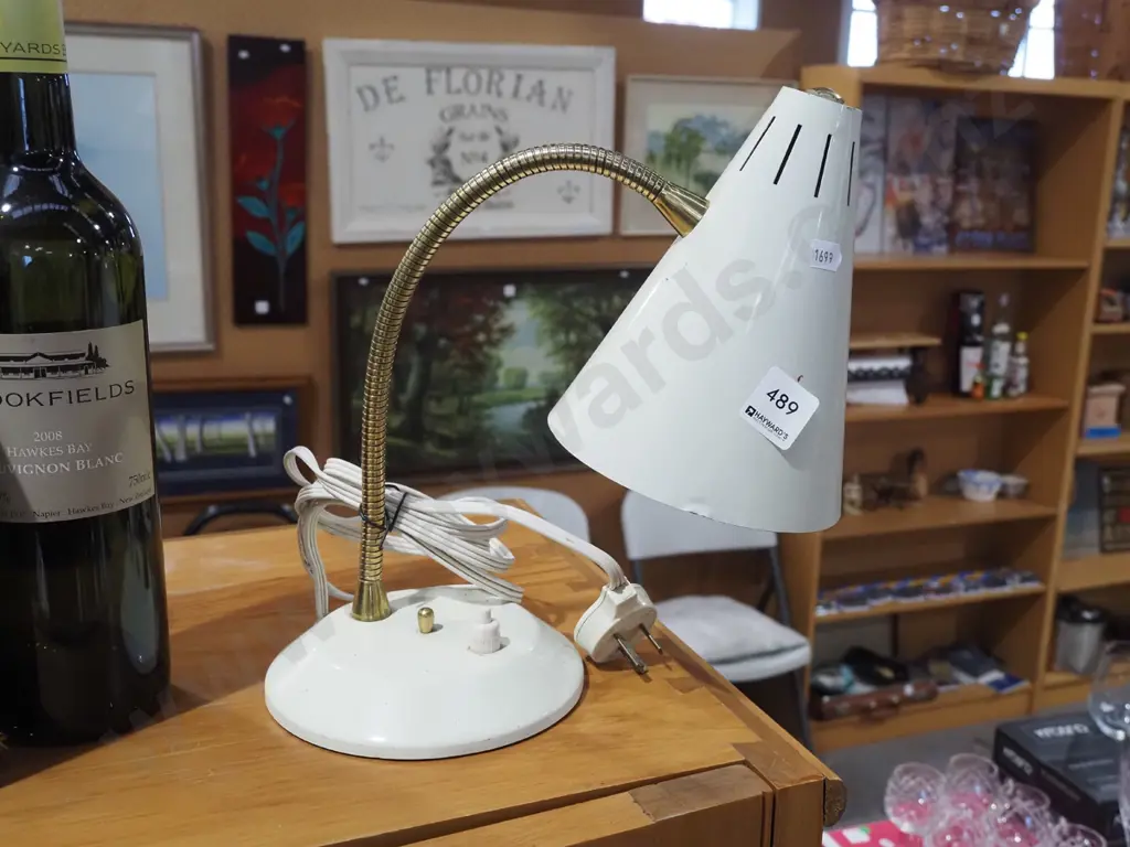 mid century adjustable bedside  lamp Image 1++