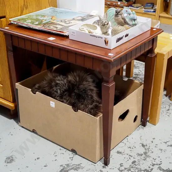 reproduction mahogany end table