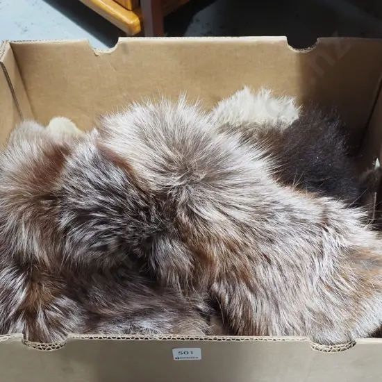 box; fur stoles