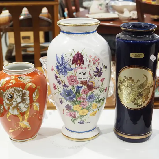 3x vases Tallest H280