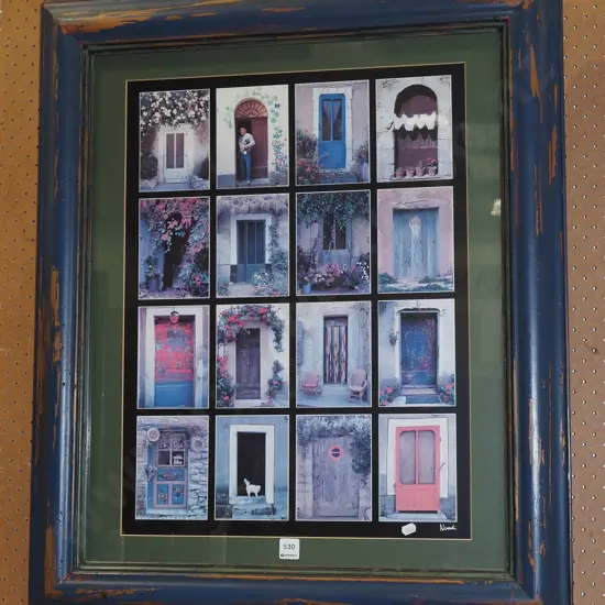 framed poster print - European doors and windows