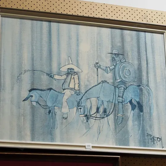 framed Paynton print - fading