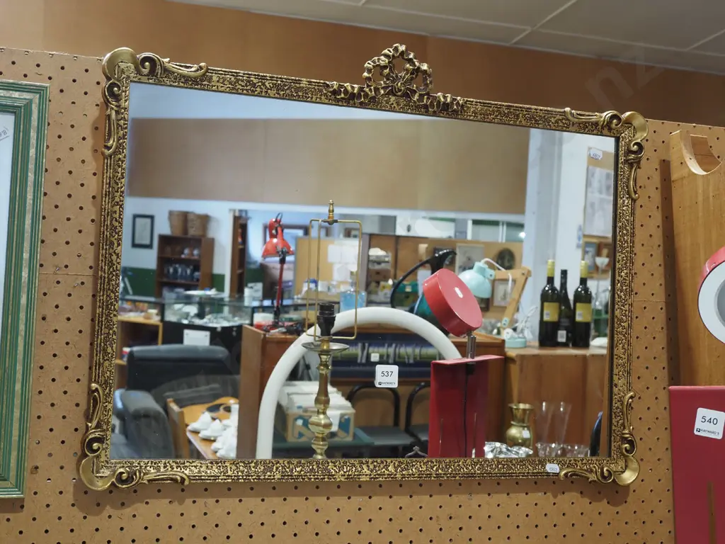 gilt framed wall mirror H680 Image 1++