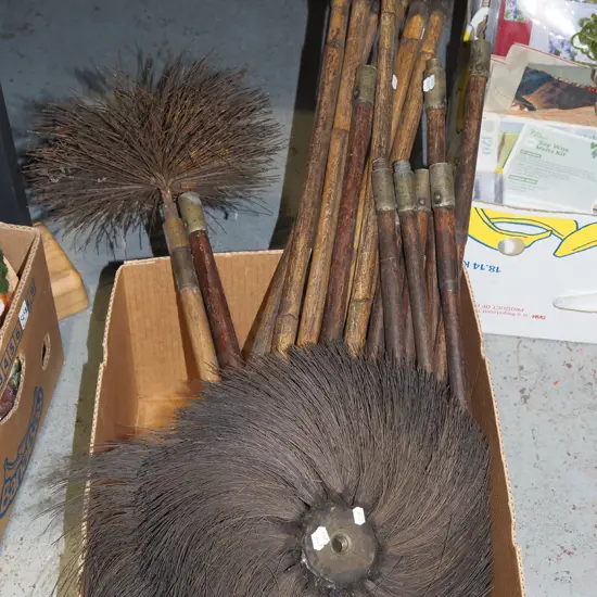 vintage bamboo chimney brush