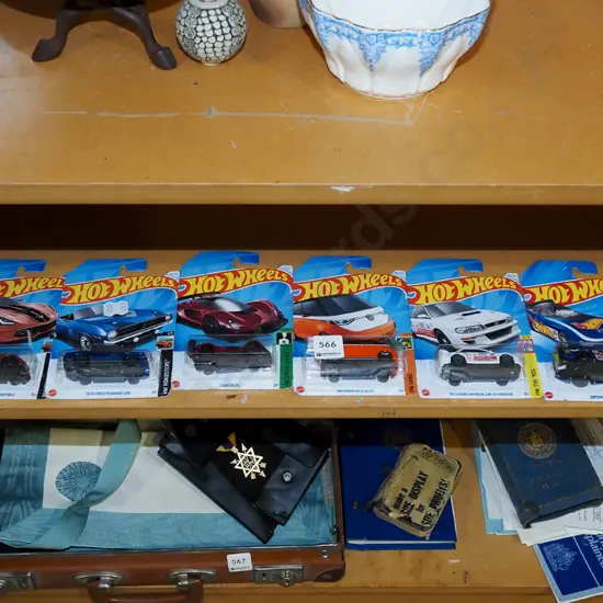 8x as new carded Hotwheels vehicles