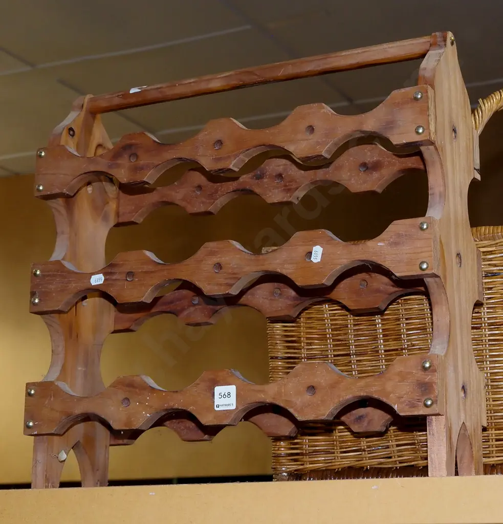 wooden wine rack H520 Image 1++