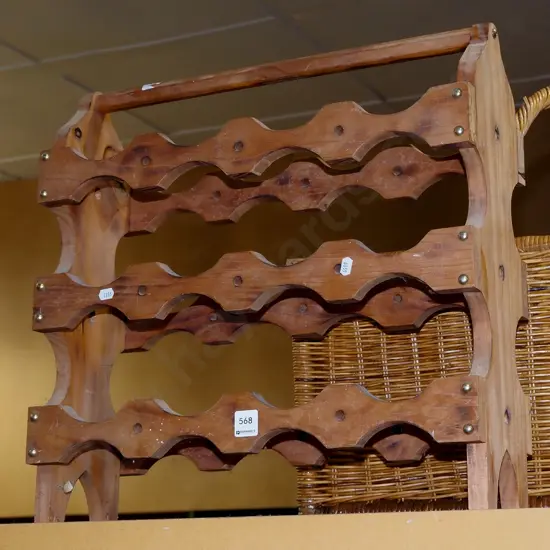 wooden wine rack H520