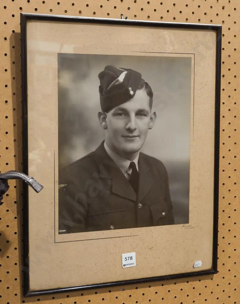 framed photograph - young man in airforce uniform Image 1++