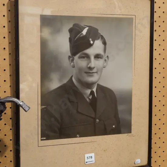 framed photograph - young man in airforce uniform