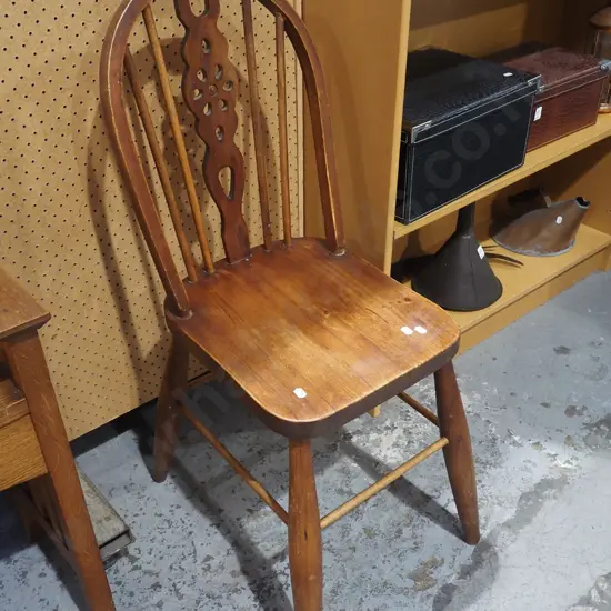 pine bentwood splat back chair