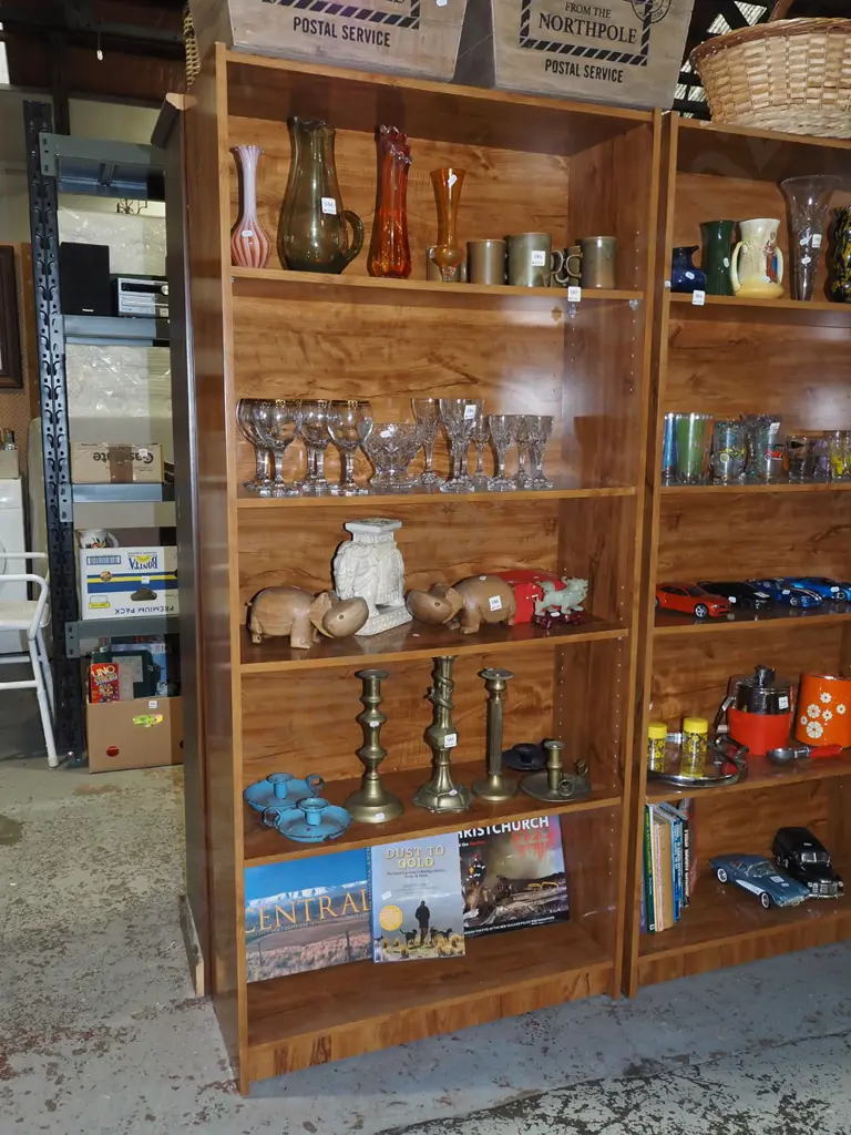 mdf faux wood veneer shelves H1760 W800 D300 Image 1++