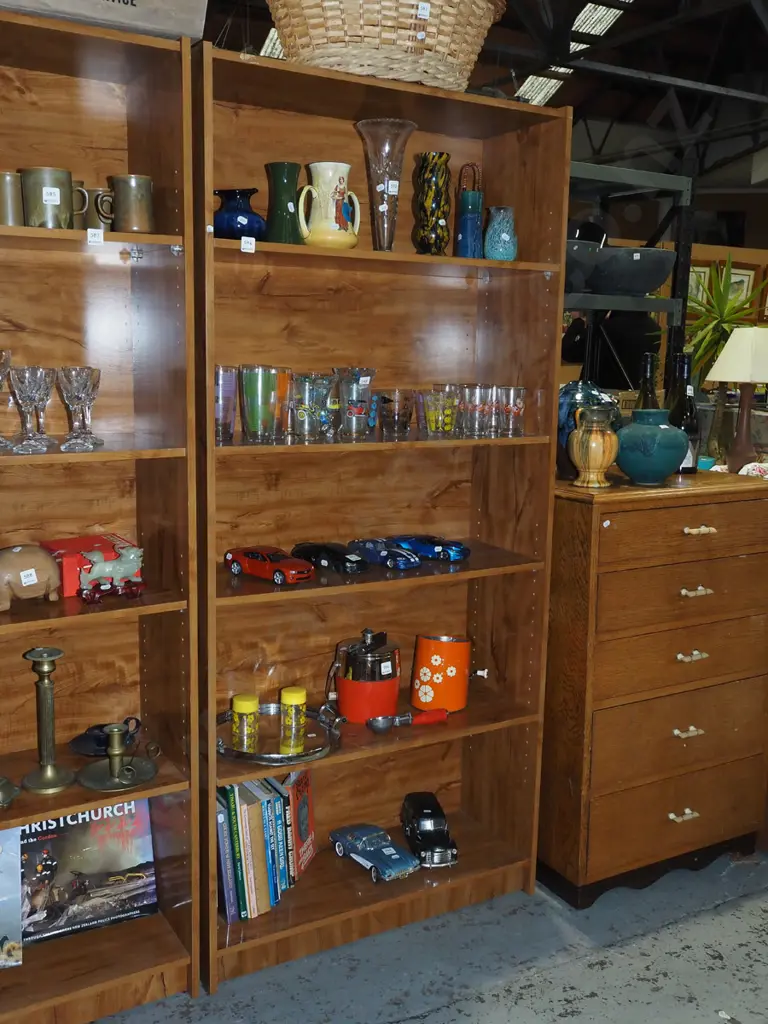 mdf faux wood veneer shelves H1760 W800 D300 Image 1++