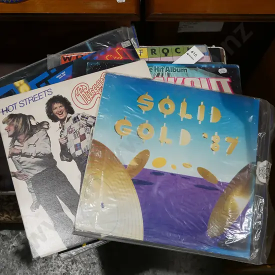 LPs; Chicago, Track Man 84 etc