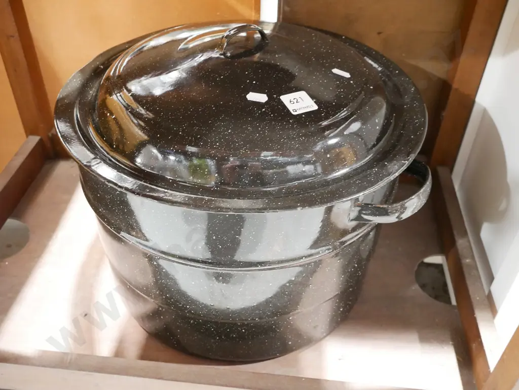 large black speckled pot H330 Image 1++
