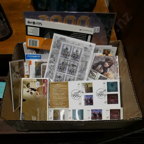box of first day covers