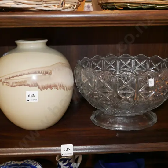 vase, large footed bowl Vase H220
