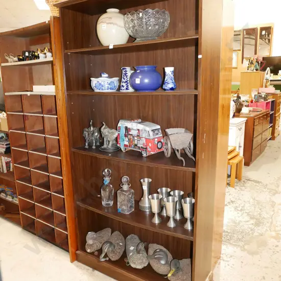 mdf faux wood adjustable bookcase H1770 W950 D320