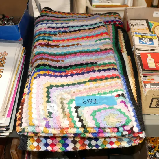 2x crochet blankets
