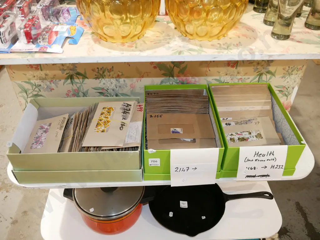 3x boxes of stamps Image 1++