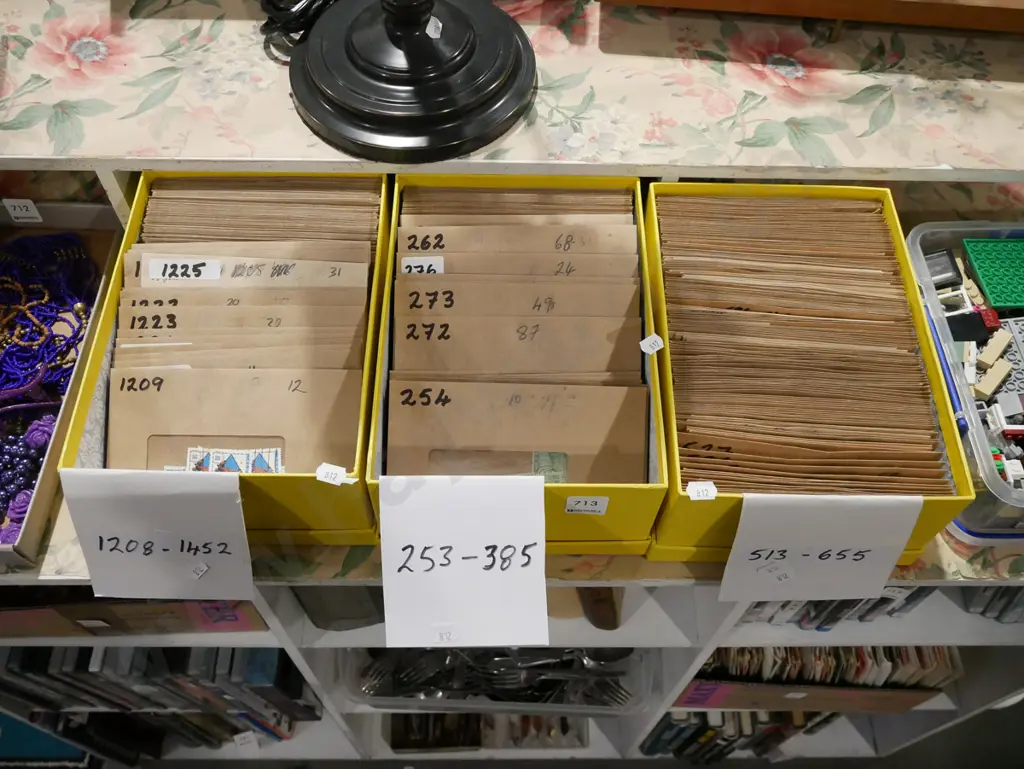 3x boxes of stamps Image 1++