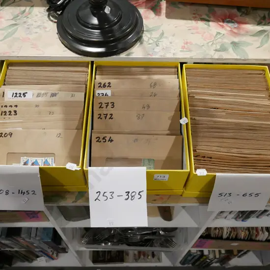 3x boxes of stamps